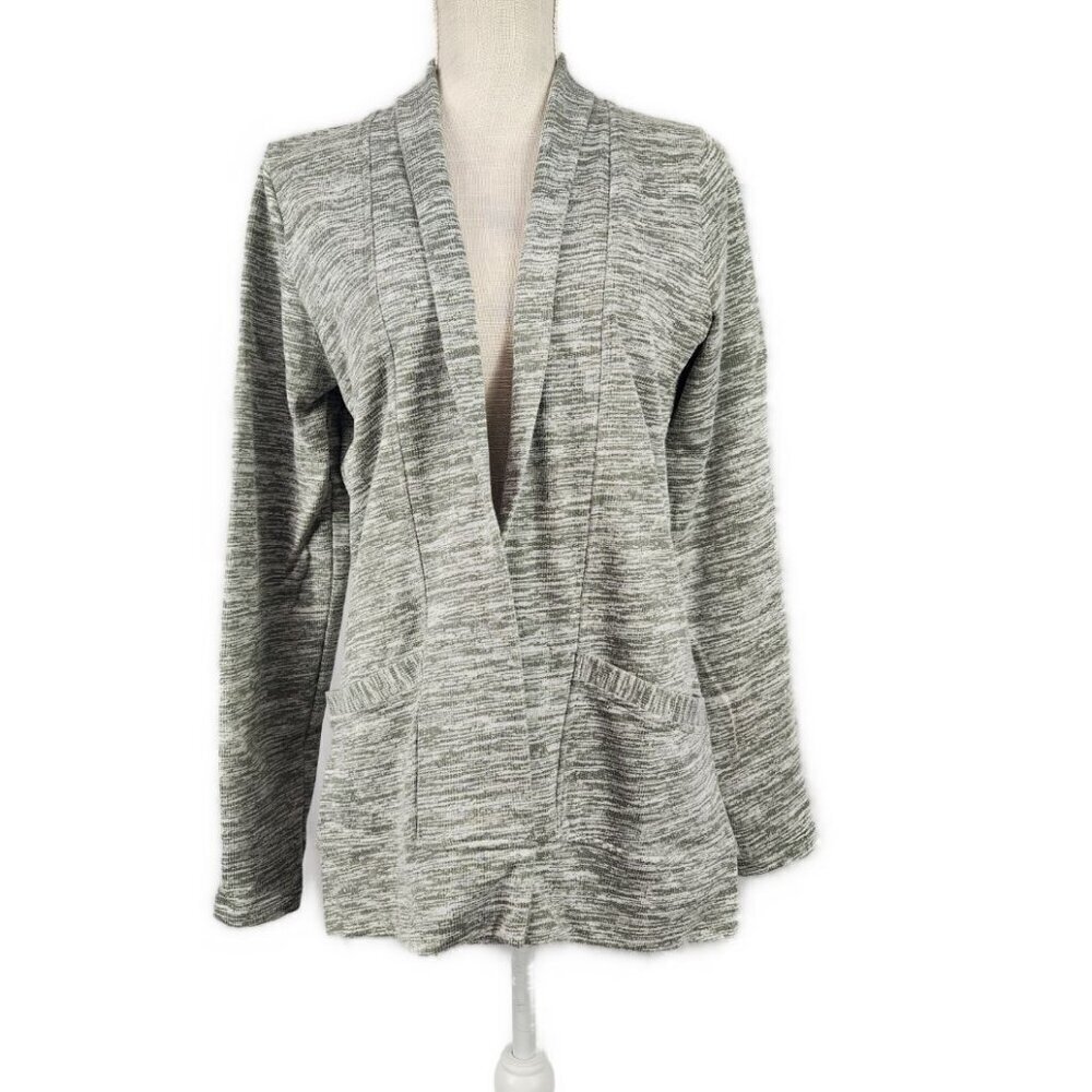 Maurices Cardigan Open Front Sweater Women's M Long Sleeve Green Gray Hip